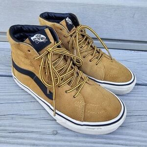 Vans Tan and Black HighTops